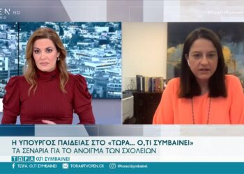 Θα δούμε το επιδημιολογικό φορτίο και μετά θα ληφθούν οι αποφάσεις για το άνοιγμα των σχολείων (video)