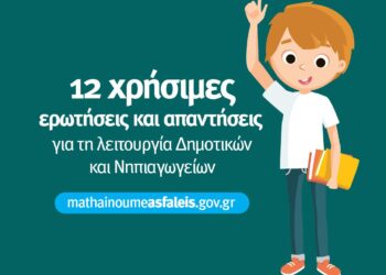 poster-12_ερωτήσεις-απαντήσεις_για_τα_Νηπιαγωγεία-Δημοτικά