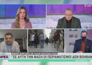 Δερμιτζάκης: Δεν πρέπει να συζητάμε για ρεβεγιόν – Τα παιδιά να μην παίζουν με άλλα παιδιά