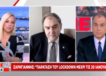 Σαρηγιάννης: Να μην ανοίξουν τα σχολεία τουλάχιστον μέχρι τις 20 Ιανουαρίου – Άρση lockdown μόνο με λιγότερα από 500 κρούσματα