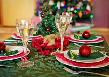 xmas χριστουγεννιάτικο τραπέζι Πρωτοχρονιά-χριστούγεννα-xmas