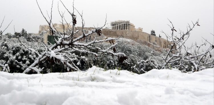 hionia-attiki χιόνια Αττική Αθήνα