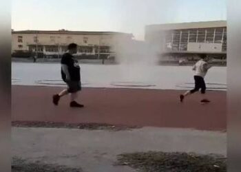 Μίνι «ανεμοστρόβιλος» χτύπησε τα ΤΕΦΑΑ στην Αθήνα – Εντυπωσιακό βίντεο