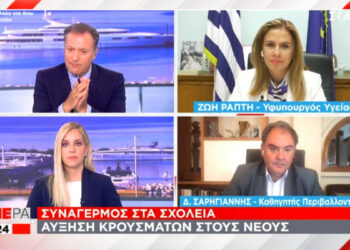 Σαρηγιάννης: Έως και 4.500 κρούσματα στο τέλος του μήνα (video)