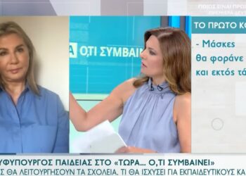 Άνοιγμα σχολείων – Μακρή: Πώς θα λειτουργήσουν τα σχολεία – Τι θα ισχύει για μαθητές, εκπαιδευτικούς – Μάσκα και στα διαλείμματα