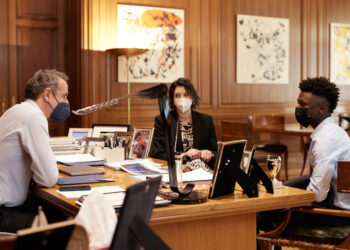 Ο πρωθυπουργός συναντήθηκε  με τον μαθητή της Γ΄Λυκείου, Σαϊντού Καμαρά