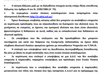 Ποιες είναι οι ποινές αποκλεισμού αναπληρωτών σε περίπτωση μη ανάληψης υπηρεσίας ή παραίτησης