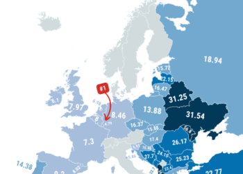 Χάρτης – Πόσο κοστίζει η βενζίνη στην Ευρώπη;
