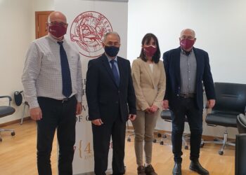 Συνάντηση του Πρύτανη του Πανεπιστημίου Κρήτης  με τον Αντιπρύτανη  του Τεχνολογικού Πανεπιστημίου Κύπρου