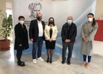 Επίσκεψη Αντιπροέδρου   του ΕΑΠ  Ευστ. Ευσταθόπουλου στο Παράρτημα Κομοτηνής