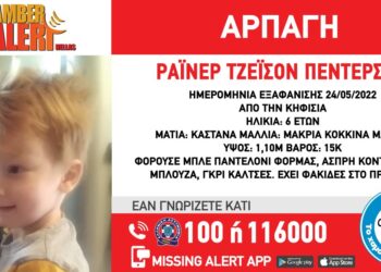 Συναγερμός για αρπαγή 6χρονου παιδιού – Η ανακοίνωση του Amber Alert