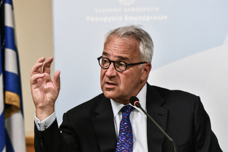 Συνέντευξη Τύπου του υπουργού Εσωτερικών Μάκη Βορίδη με θέμα το Προσοντολόγιο, Τετάρτη 25 Μαΐου 2022. (ΤΑΤΙΑΝΑ ΜΠΟΛΑΡΗ/EUROKINISSI)