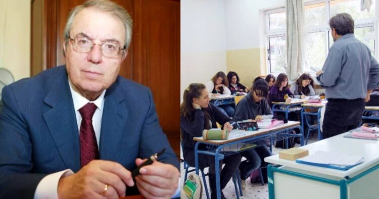 Χείμαρρος Γεώργιος Μπαμπινιώτης: «Άχρηστο το ελληνικό σχολείο. Τα παιδιά το τελειώνουν και δε θυμούνται τίποτα»