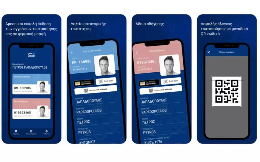 Gov.gr wallet ID ταυτότητα δίπλωμα