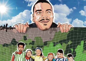 Άλκης Καμπανός: Μήνυμα κατά της οπαδικής βίας με γκράφιτι από εκπαιδευτικούς και μαθητές Δημοτικού της Καλαμαριάς