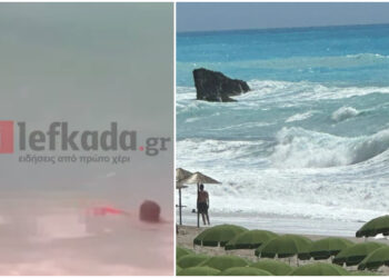 Τραγωδία στη Λευκάδα: Η μάχη των ναυαγοσωστών να φτάσουν τον κολυμβητή που «κατάπιαν» τα κύματα (video)