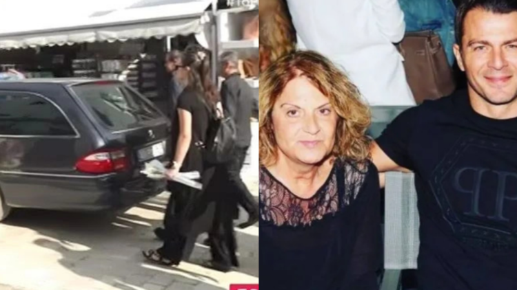 Γιώργος Αγγελόπουλος: Ράκος στο τελευταίο αντίο στη μάνα του – Στο πλευρό του η Βαμβακούση