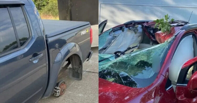 Ήταν γραφτό της μοίρας της: Νεκpή από το πουθενά οδηγός, λάστιχο αγροτικού καρφώθηκε ξαφνικά στο αμάξι της