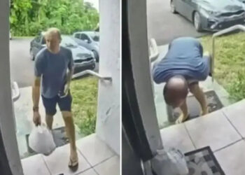 Ντελιβεράς φτύνει το φαγητό πριν το παραδώσει σε μητέρα και 13χρονο, αλλά τον πιάνουν οι κάμερες (video)