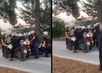 Απίστευτη οδηγία αστυνομικού: «Θα μπούμε μέσα στον κόσμο. Και τίποτα να μην πέσει, ξύλο θα πέσει, εντάξει;» (video)