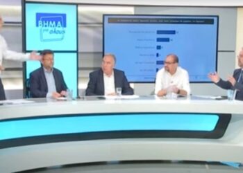 Απίστευτος καβγάς στο debate των υποψηφίων δημάρχων της Λαμίας: «Μια ζωή κότα ήσουν, φιλάκια» (video)