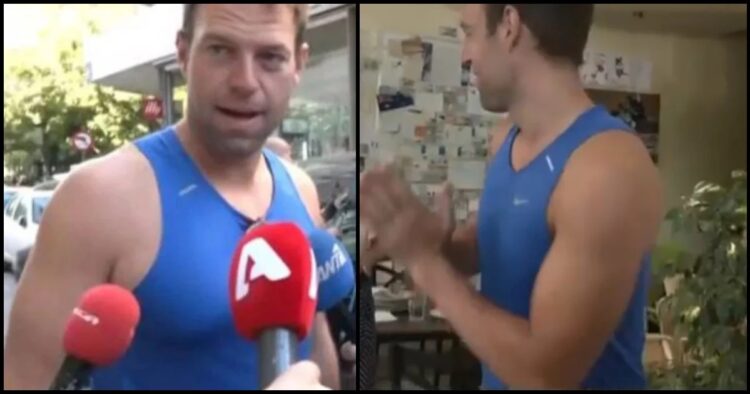 Έδειξε τα στιβαρά του μπράτσα: Με αμάνικο μπλουζάκι στο γυμναστήριο σήμερα ο Κασσελάκης