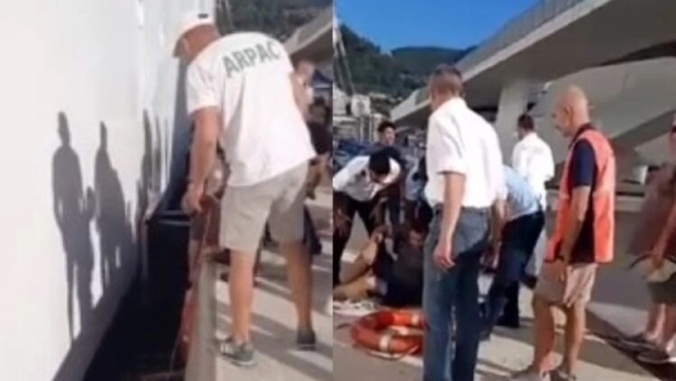 Μητέρα ούρλιαζε απεγνωσμένα όταν ο γιος της έπεσε στη θάλασσα: Ο πατέρας βούτηξε για τον σώσει (video)