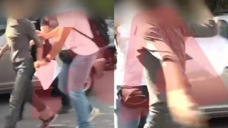 Απόπειρα απόδρασης έξω από τα δικαστήρια Ευελπίδων μπροστά στην κάμερα: Ανέβηκε στο τρόλεϊ (video)