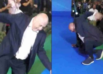 Επική τούμπα απ’ τον Μπέο: Προσπάθησε να ανέβει με άλμα στην εξέδρα και έπεσε