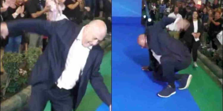 Επική τούμπα απ’ τον Μπέο: Προσπάθησε να ανέβει με άλμα στην εξέδρα και έπεσε