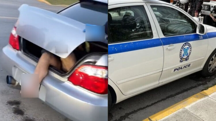Άνδρας βγήκε από το… πορτμπαγκάζ αυτοκινήτου, τσακώθηκε με τον οδηγό και έφυγαν μαζί