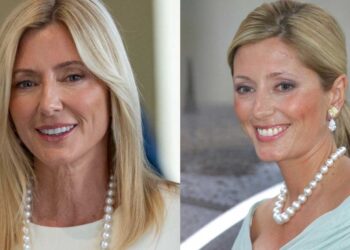 Μαρί Σαντάλ: Με λευκό τζιν με ξέφτıα και σνίκερς στα γενέθλια του γιου της Κωνσταντίνου Αλέξιου