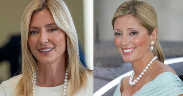 Μαρί Σαντάλ: Με λευκό τζιν με ξέφτıα και σνίκερς στα γενέθλια του γιου της Κωνσταντίνου Αλέξιου