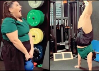 Χτίζει κοpμi: Αποθέωσαν την Δανάη Μπάρκα για τις τpομερές ικανότnτες της στο γuμναστήριο