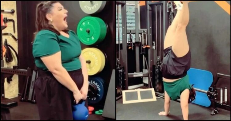 Χτίζει κοpμi: Αποθέωσαν την Δανάη Μπάρκα για τις τpομερές ικανότnτες της στο γuμναστήριο