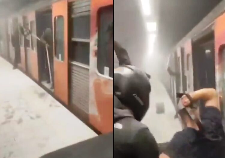 Ανατριχιαστικό βίντεο με νεovαζί που αδειάζουν μπιτόνια βενζίνης σε βαγόνια τρένου στο Μοναστηράκι