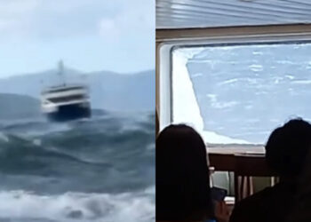 Σκηνές τρόμου για τους 330 επιβάτες του πλοίου Αχαιός που έδωσε μάχη με τα κύματα στην Αίγινα– Γύρισε στον Πειραιά και επέστρεψε