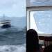 Σκηνές τρόμου για τους 330 επιβάτες του πλοίου Αχαιός που έδωσε μάχη με τα κύματα στην Αίγινα– Γύρισε στον Πειραιά και επέστρεψε