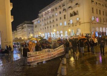 Θεσσαλονίκη: “Όχι στην υποβάθμιση του δημόσιου σχολείου” – Διαμαρτυρία εκπαιδευτικών και φοιτητών