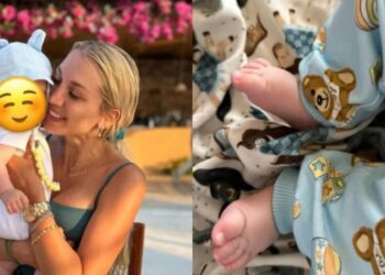 «Σάστıσαν» όταν την είδαν: Η Κωνσταντίνα Σπυροπούλου πήγε ντυμένη έτσı στην παιδική χαρά για να παίξει με τον γιο της