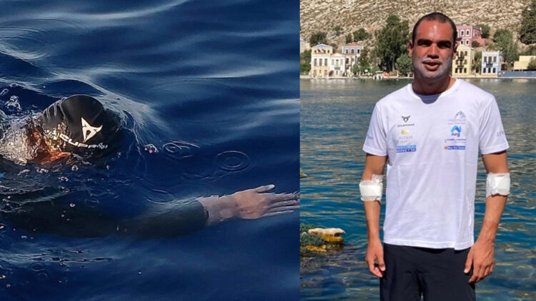 Σπύρος Χρυσικόπουλος: Ο Έλληνας που κολύμπησε από τη Ρόδο στο Καστελόριζο σε 64 ώρες χωρίς διακοπή (φωτο, video)