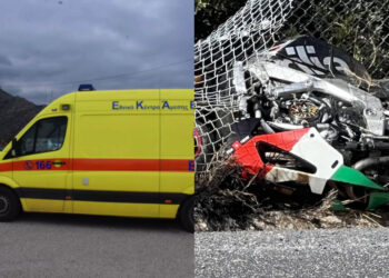 Μετωπική σύγκρουση δυο μηχανών στο Ηράκλειο – Σκοτώθηκε 60χρονος και χαροπαλεύει 53χρονος