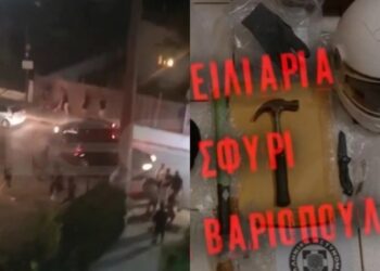 «Ραντεβού» για άγριο ξύλο με μαχαίρια και στειλιάρια: «Ήρθαν από το Κρυονέρι και πλακωθήκαν εδώ πέρα» (video)