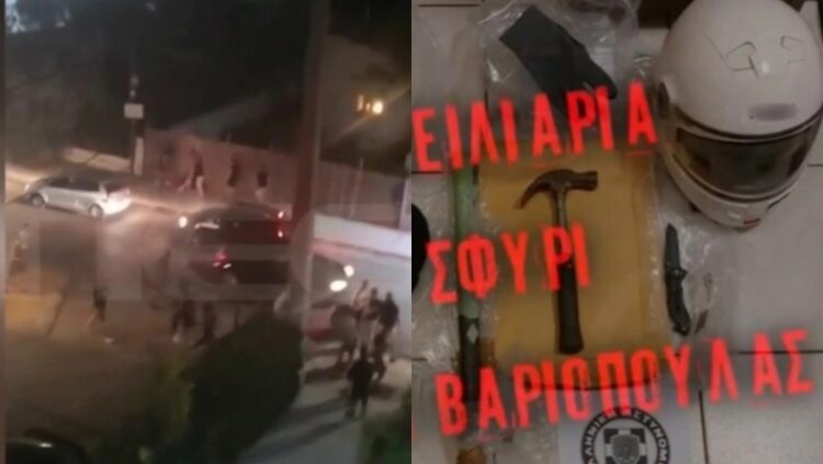«Ραντεβού» για άγριο ξύλο με μαχαίρια και στειλιάρια: «Ήρθαν από το Κρυονέρι και πλακωθήκαν εδώ πέρα» (video)