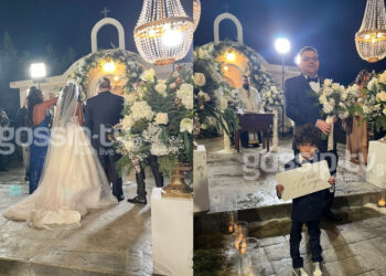 Έγινε ο γάμος Ελέτσι – Λεμονίδης: Η βροχή και ο Ζερό των Vegas που συνόδευσε τη νύφη (φωτο, video)