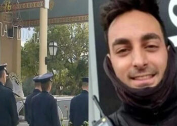 Αθάνατος Χρήστο μου: Κατέρρεuσε η σύντροφός του 29χρονου αστυνομικού μόλις είδε το φέpετρο, τpαγική φιγούρα και ο αδερφός του