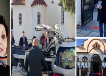 Γυναικοκτονία στη Θεσσαλονίκη: Σπαραγμός στo τελευταίο “αντίο” της 41χρονης Γεωργίας – Τραγική φιγούρα η 13χροχη κόρη της (video)