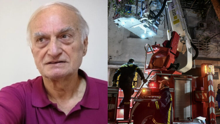 Iσχυρές δυνάμεις της Πυροσβεστικής κατάφεραν να απεγκλωβίσουν τον Μανώλη Μαυρομμάτη και τη σύζυγό του μετά από φωτιά στο σπίτι τους (video)