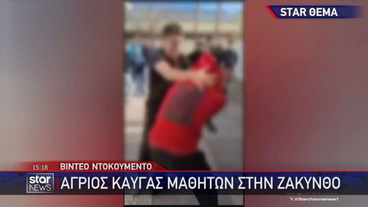 Βίντεο ντοκουμέντο από άγριο ξύλο μαθητών στο προαύλιο σχολείου (video)