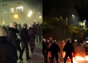 Επεισόδια στο ΑΠΘ: Πετροπόλεμος, χημικά και κυνηγητό αστυνομικών και κουκουλοφόρων (video)